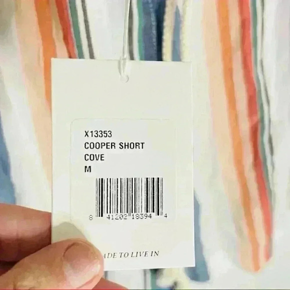 NWT XiRENA Cooper Shorts in Cove Elastic Drawstring Waist Cotton Stripes - Picture 4 of 6